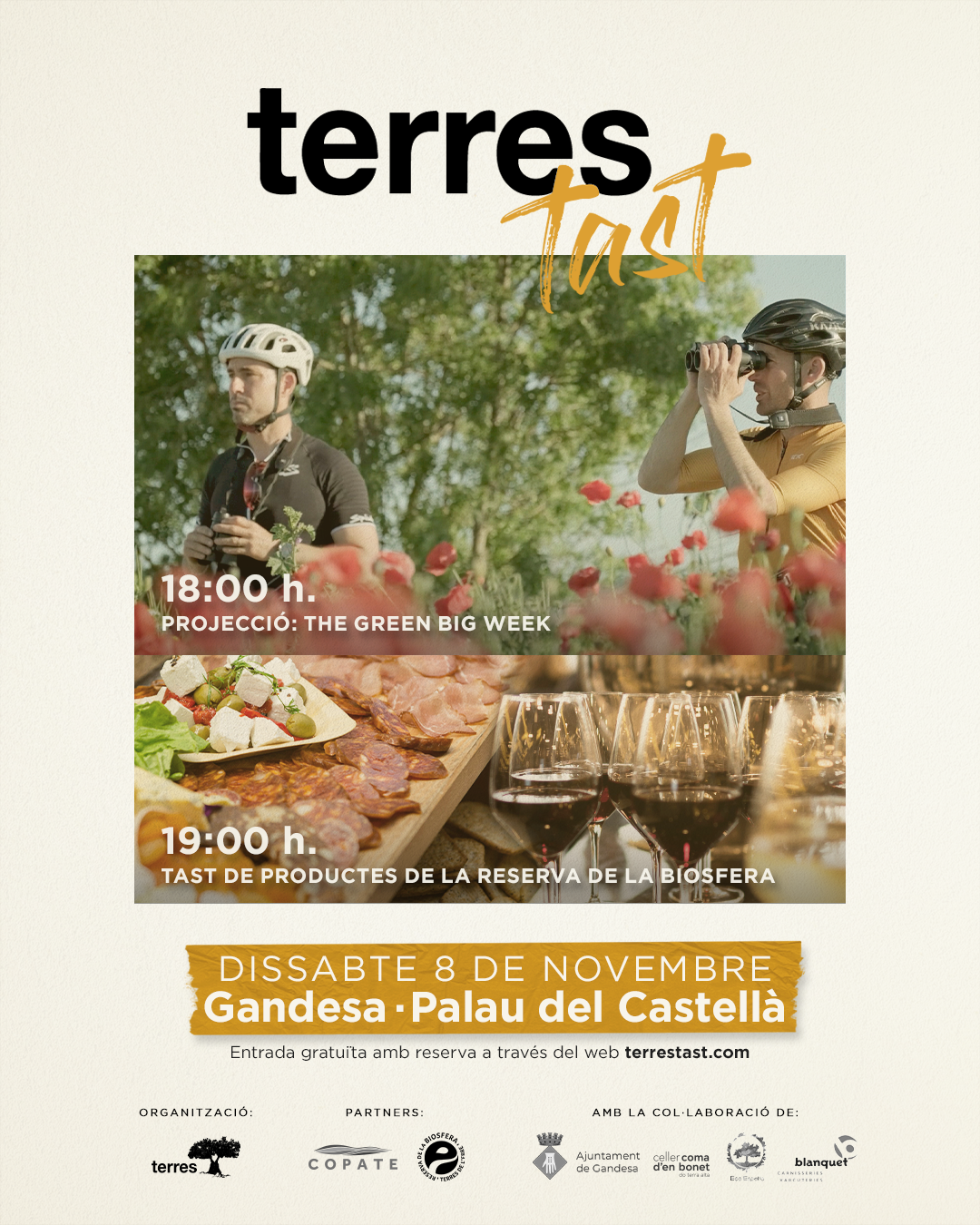 Projecció "Then Green Big Week" i Tast de productes de la Reserva de la Biosfera (Palau del Castellà, Gandesa)